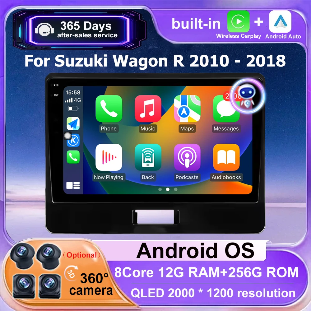 Wireless Carplay For Suzuki Wagon R 2010 - 2018 Android 16 Auto Car Radio Multimedia Video Player GPS Navigation Head Unit DSP
Wireless Carplay For Suzuki Wagon R 2010 - 2018 Android 16 Auto Car Radio Multimedia Video Player GPS Navigation Head Unit DSP