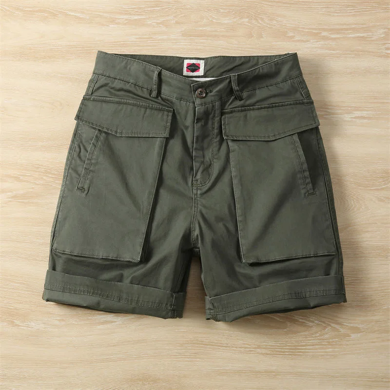 Loose Fit American Sle Elastic Workwear orts Men's Retro Outdoor Large ket Functional Four-Part Mid-Pants for Working
Loose Fit American Sle Elastic Workwear orts Men's Retro Outdoor Large ket Functional Four-Part Mid-Pants for Working