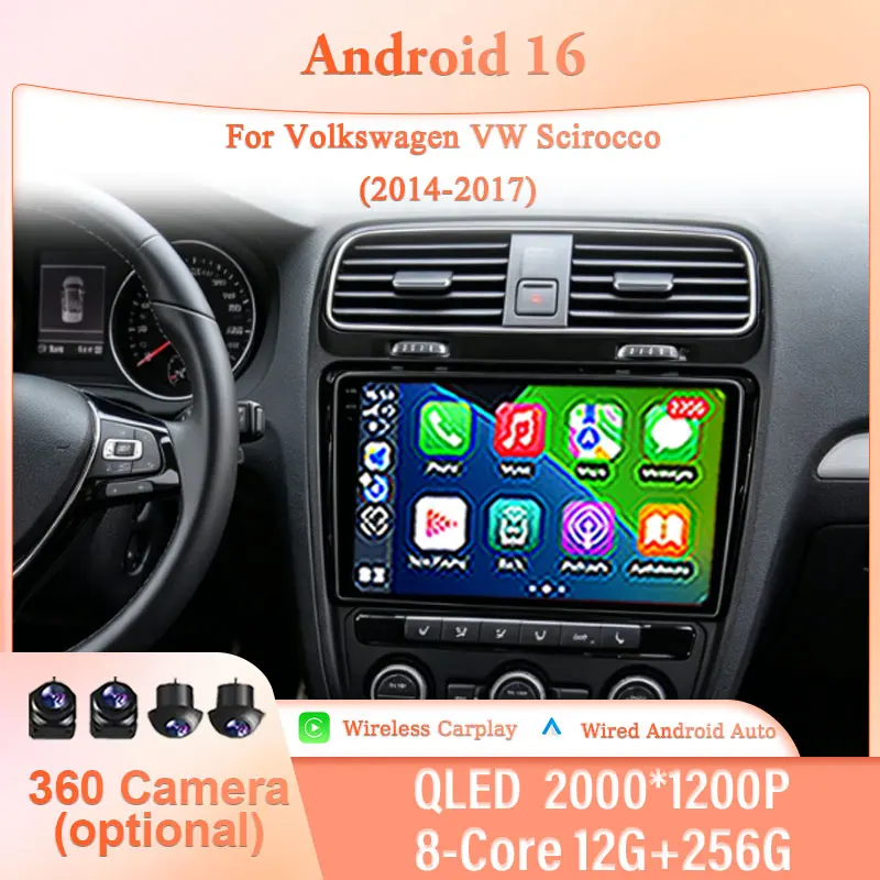 for Volkswagen VW Scirocco 2014-2017 9" Android 16 IPS HD BT 4G DSP Player Touch Screen Wireless CarPlay GPS Navi Multimedia Kit
for Volkswagen VW Scirocco 2014-2017 9" Android 16 IPS HD BT 4G DSP Player Touch Screen Wireless CarPlay GPS Navi Multimedia Kit