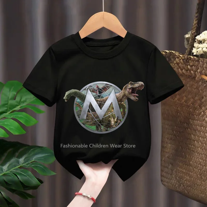 Fun Dino Style 2024 Dino Print Cotton T-shirt for Kids Boys Girls Casual Short Sleeve Summer Outdoor Fashion
Fun Dino Style 2024 Dino Print Cotton T-shirt for Kids Boys Girls Casual Short Sleeve Summer Outdoor Fashion