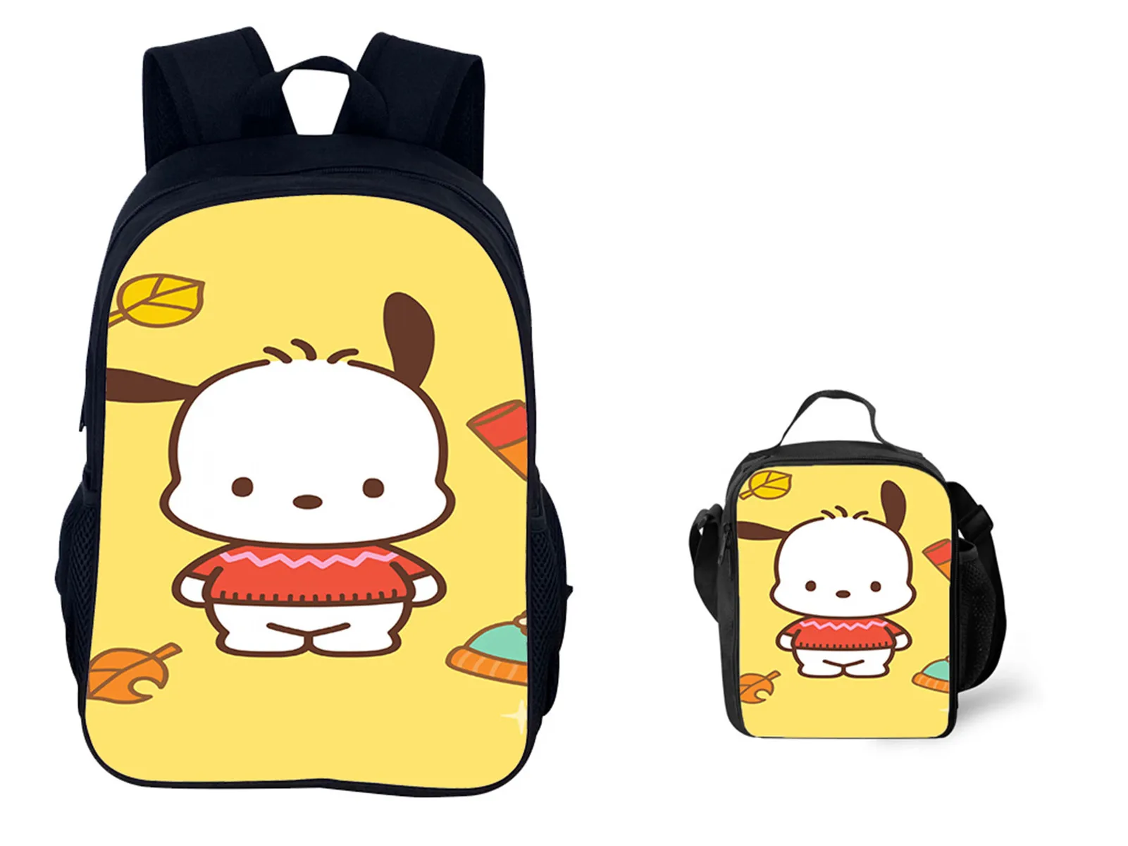 Sanrio Pochacco Durable Book Bag+Waterproof Lunch Tote Set,Children Classic Cute Backpack for School,Travel
Sanrio Pochacco Durable Book Bag+Waterproof Lunch Tote Set,Children Classic Cute Backpack for School,Travel