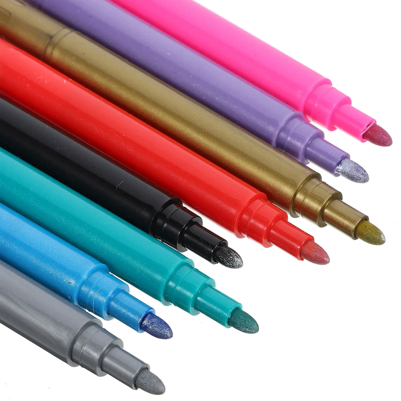 8Pcs Wine Glass Markers Metallic Colors Washable Fast Dry Glitter Pens for Glass Scrapbook Painting Artists Glitter Markers
8Pcs Wine Glass Markers Metallic Colors Washable Fast Dry Glitter Pens for Glass Scrapbook Painting Artists Glitter Markers