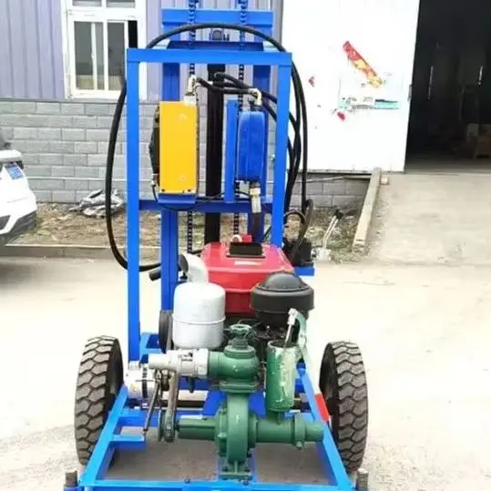 Customized small diesel water well drilling machine 22 horsepower hydraulic wheeled hot-sale water well drilling rig
Customized small diesel water well drilling machine 22 horsepower hydraulic wheeled hot-sale water well drilling rig