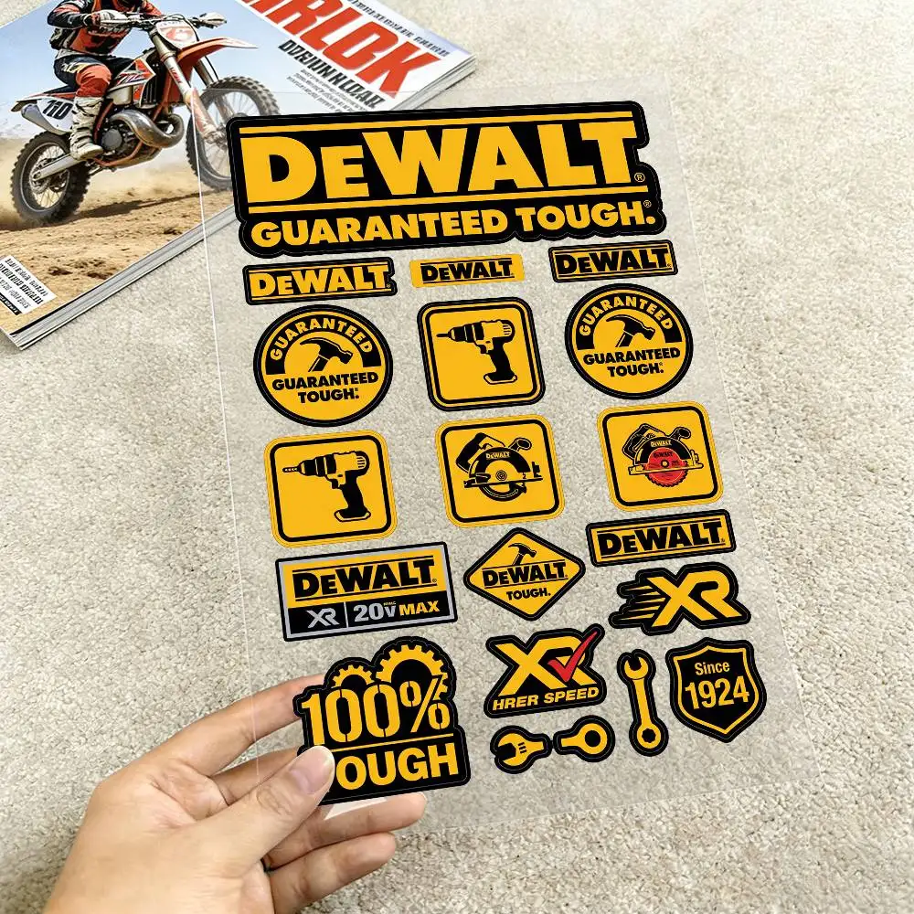Светоотражающие наклейки DEWALT для мотоциклов, водонепроницаемые наклейки для шлемов, скутеров, топливных баков, ящиков для инструментов, гоночных мотоциклов
Светоотражающие наклейки DEWALT для мотоциклов, водонепроницаемые наклейки для шлемов, скутеров, топливных баков, ящиков для инструментов, гоночных мотоциклов