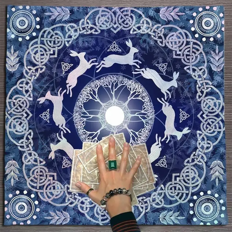 Tarots Card Layouts Cloth Moons Rabbit Constellations Divination Tarots Cloth 157D
Tarots Card Layouts Cloth Moons Rabbit Constellations Divination Tarots Cloth 157D