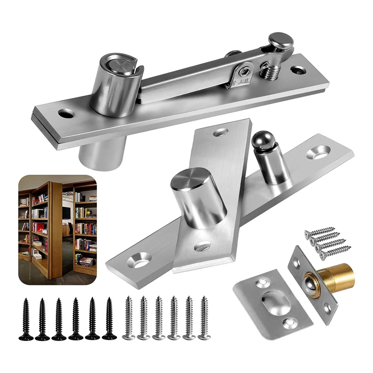 ABZV-Door Pivot Hinge, Invisible Pivot Hinge System with Goal Kick Hardware, for Heavy Duty Wood Doors Up to 200 Lbs Type I
ABZV-Door Pivot Hinge, Invisible Pivot Hinge System with Goal Kick Hardware, for Heavy Duty Wood Doors Up to 200 Lbs Type I