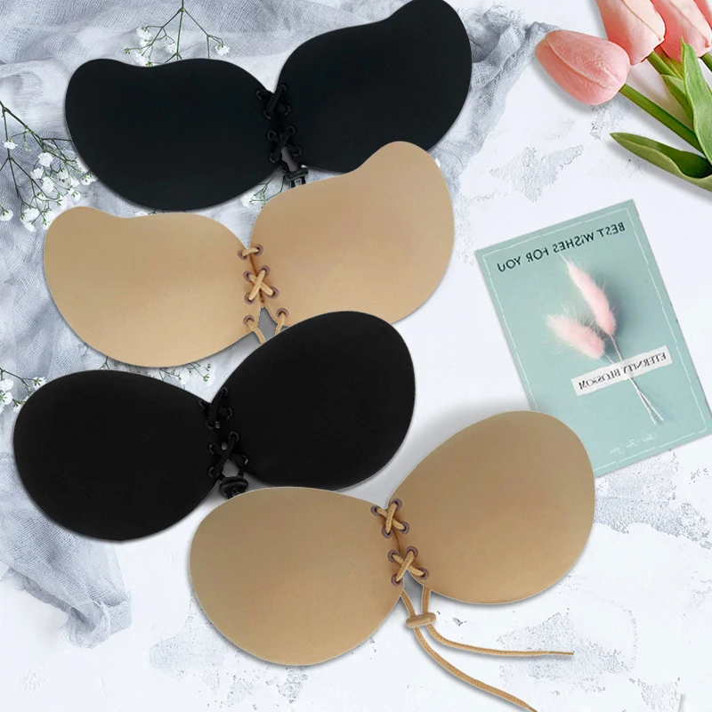 Sexy Invisible Push Up Bra Backless Push Up Bra Self-Adhesive Silicone Seamless Bralette Underwqear Lace Up Sticky Strapless Bra
Sexy Invisible Push Up Bra Backless Push Up Bra Self-Adhesive Silicone Seamless Bralette Underwqear Lace Up Sticky Strapless Bra