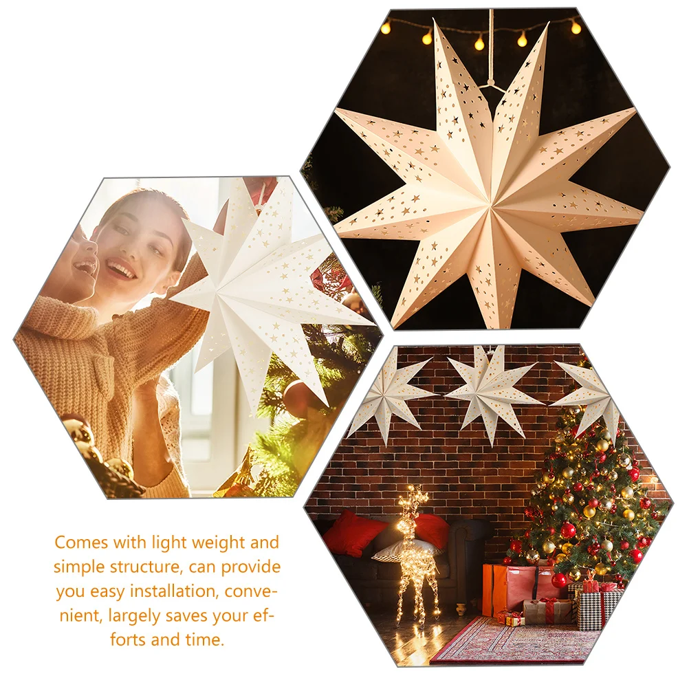 2pcs Lampshades Foldable Paper Light Cover Decorative Hanging Lamp Shade Replacement For Christmas Xmas Star Shaped
2pcs Lampshades Foldable Paper Light Cover Decorative Hanging Lamp Shade Replacement For Christmas Xmas Star Shaped