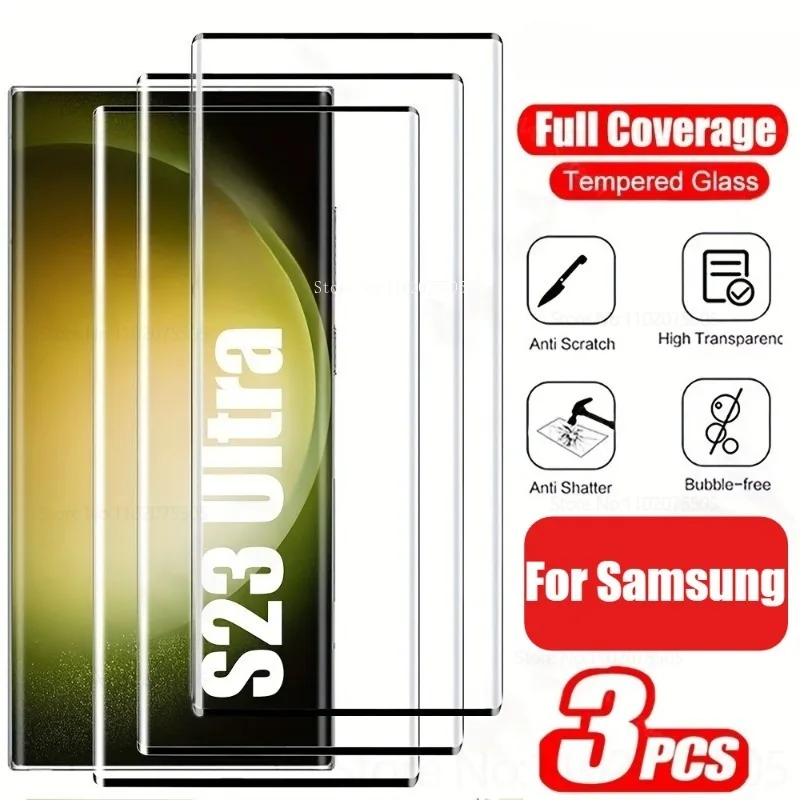 3PCS High-definition Tempered Glass for Samsung Galaxy S23 Ultra S24 Plus S25 Ultra S20FE S21 S22 Ultra Full Coverage Protector
3PCS High-definition Tempered Glass for Samsung Galaxy S23 Ultra S24 Plus S25 Ultra S20FE S21 S22 Ultra Full Coverage Protector