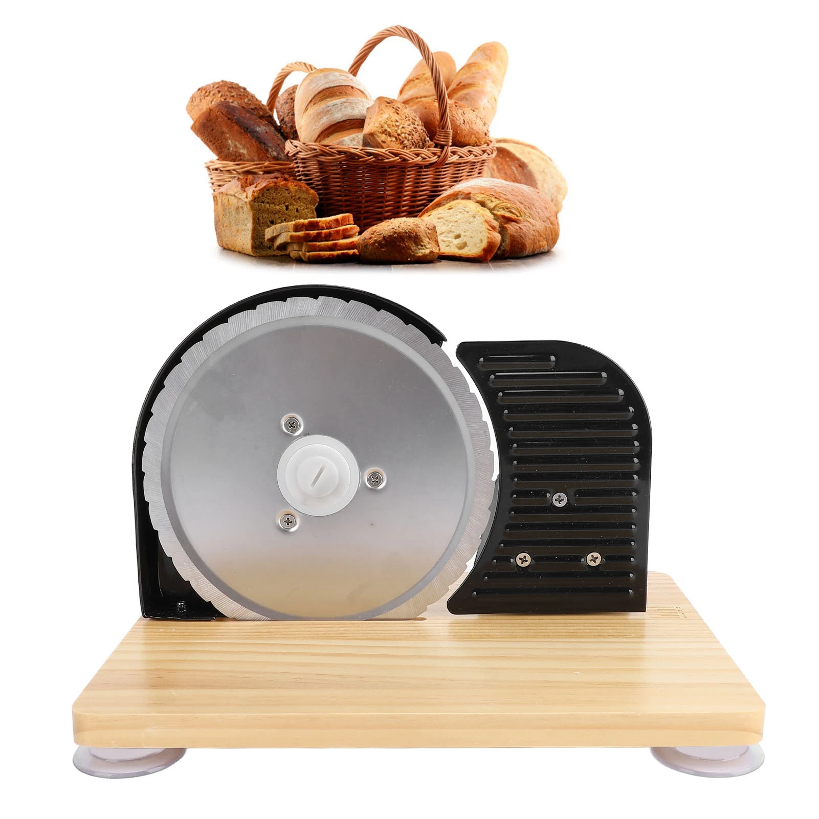 Manual Bread Cutter Stainless Steel Wood Adjustable Thickness Hand Crank Toast Loaf Cutter for Homemade Bread Kitchen Bakery
Manual Bread Cutter Stainless Steel Wood Adjustable Thickness Hand Crank Toast Loaf Cutter for Homemade Bread Kitchen Bakery