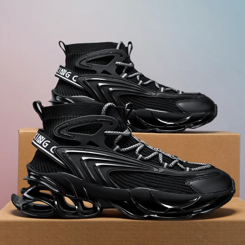 YRZL Men's Black Sneakers Wear Resistant Breathable Trendy Air Mesh Running Shoes High Quality Non Slip Fashion Shoes for Men
YRZL Men's Black Sneakers Wear Resistant Breathable Trendy Air Mesh Running Shoes High Quality Non Slip Fashion Shoes for Men