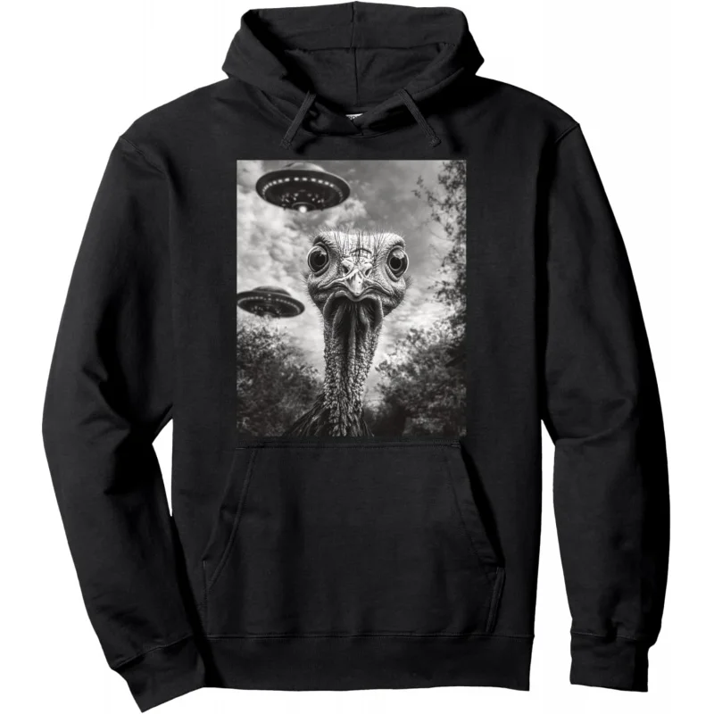 Men's and Women's Sports Leisure Fashion Long Sleeve Funny Turkey Selfie UFO Thanksgiving Hoodie Black
Men's and Women's Sports Leisure Fashion Long Sleeve Funny Turkey Selfie UFO Thanksgiving Hoodie Black