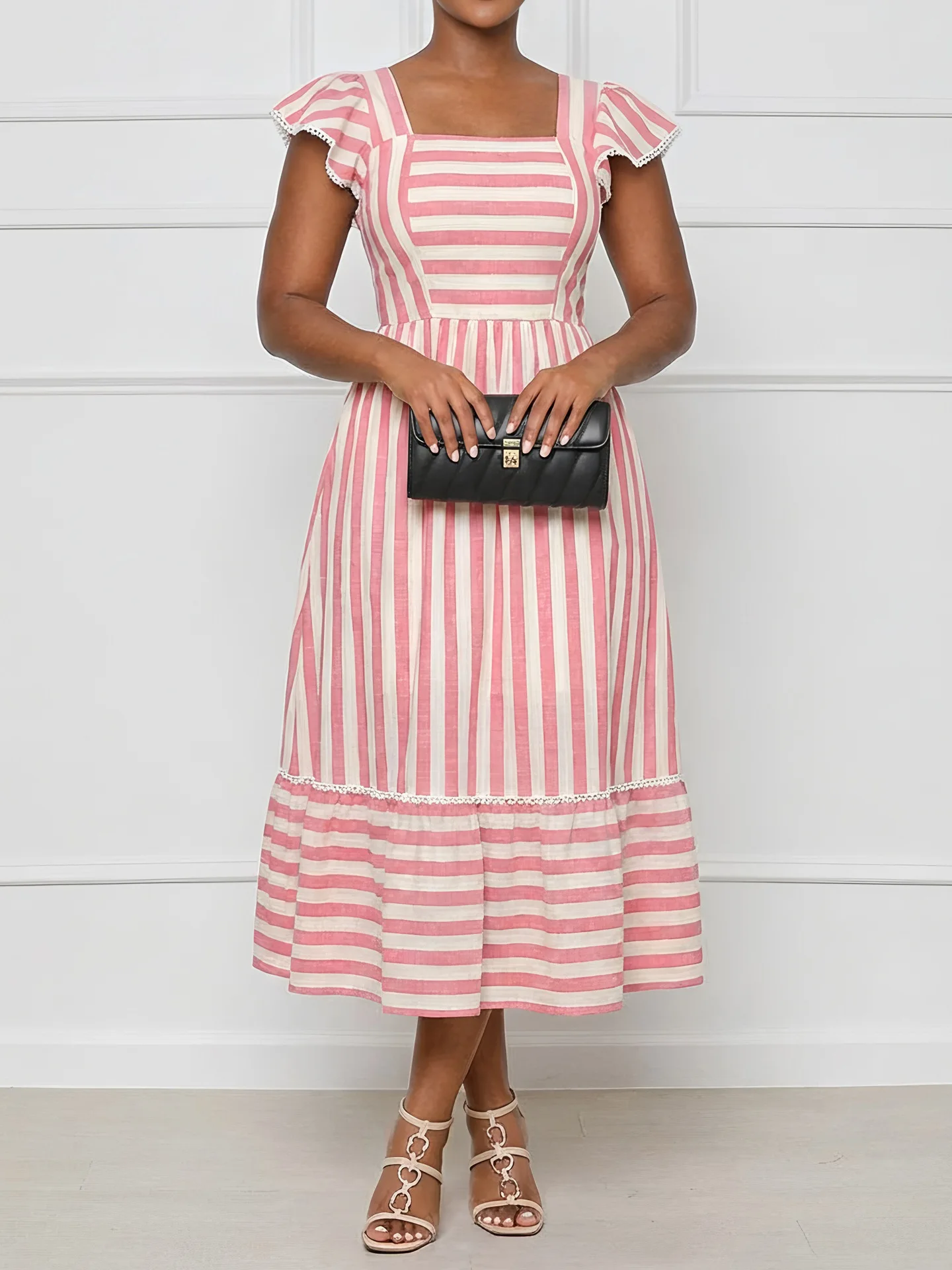 Summer Fashion Women's Lace A-Line Dress Short Sleeve Elegant Leisure Vacation Dress 2026
Summer Fashion Women's Lace A-Line Dress Short Sleeve Elegant Leisure Vacation Dress 2026