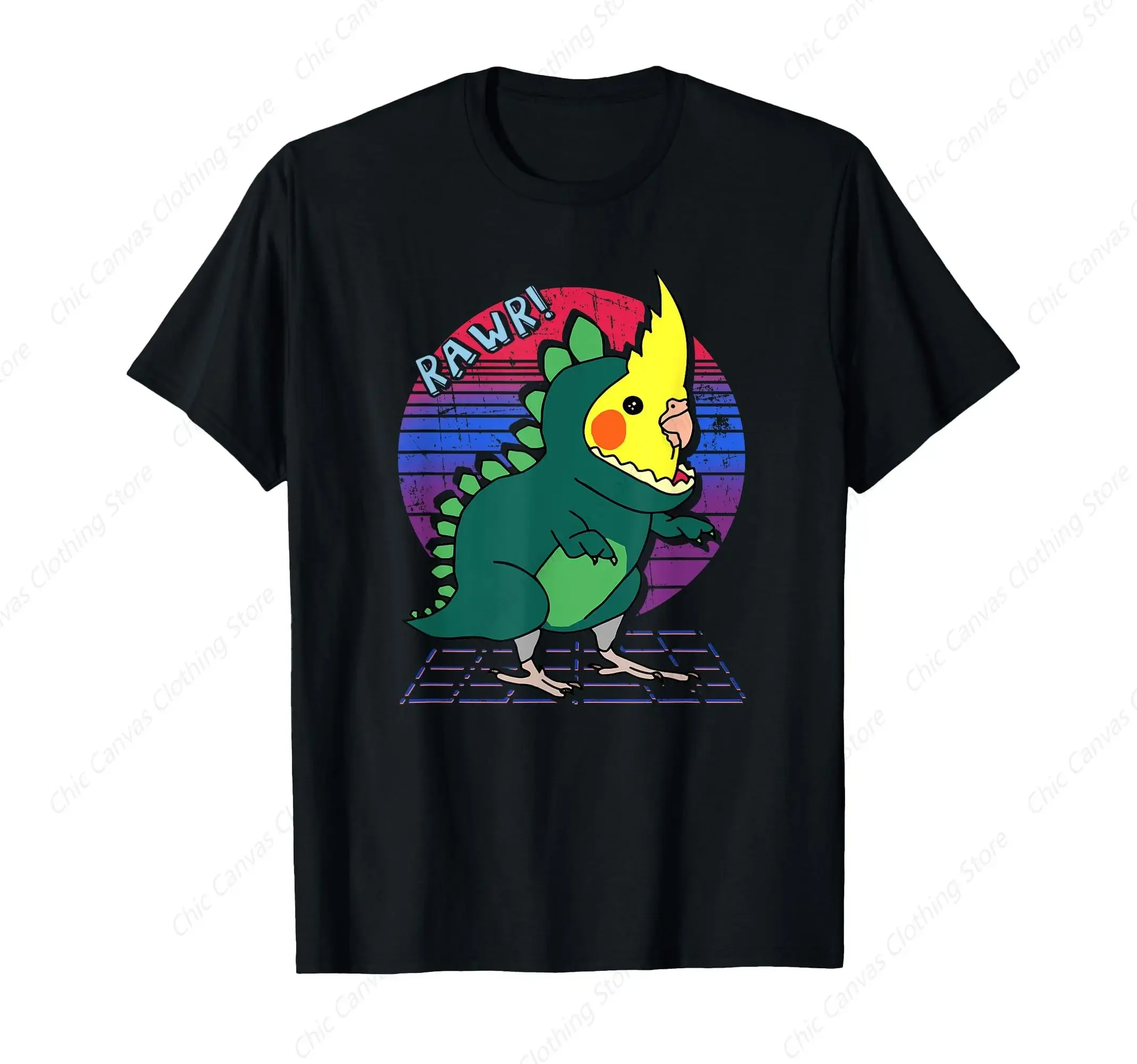 Cockatiel Dinosaur Costume Graphic Tee Retro Vaporwave Style Breathable Cotton T-Shirt
Cockatiel Dinosaur Costume Graphic Tee Retro Vaporwave Style Breathable Cotton T-Shirt