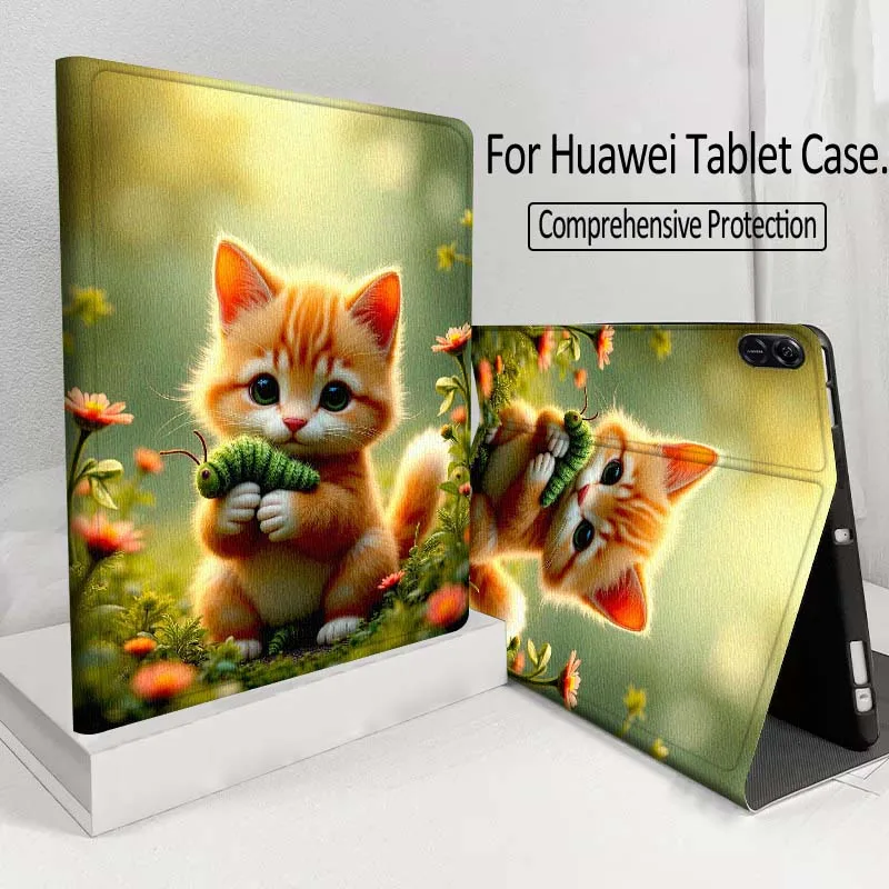 Cartoon Ginger Cat Caterpillar For Huawei MatePad M5 T5 SE 11 Pro Honor Tab 5 V7 V8 X9 GT 10.1 10.8 Inch Tablet Case
Cartoon Ginger Cat Caterpillar For Huawei MatePad M5 T5 SE 11 Pro Honor Tab 5 V7 V8 X9 GT 10.1 10.8 Inch Tablet Case