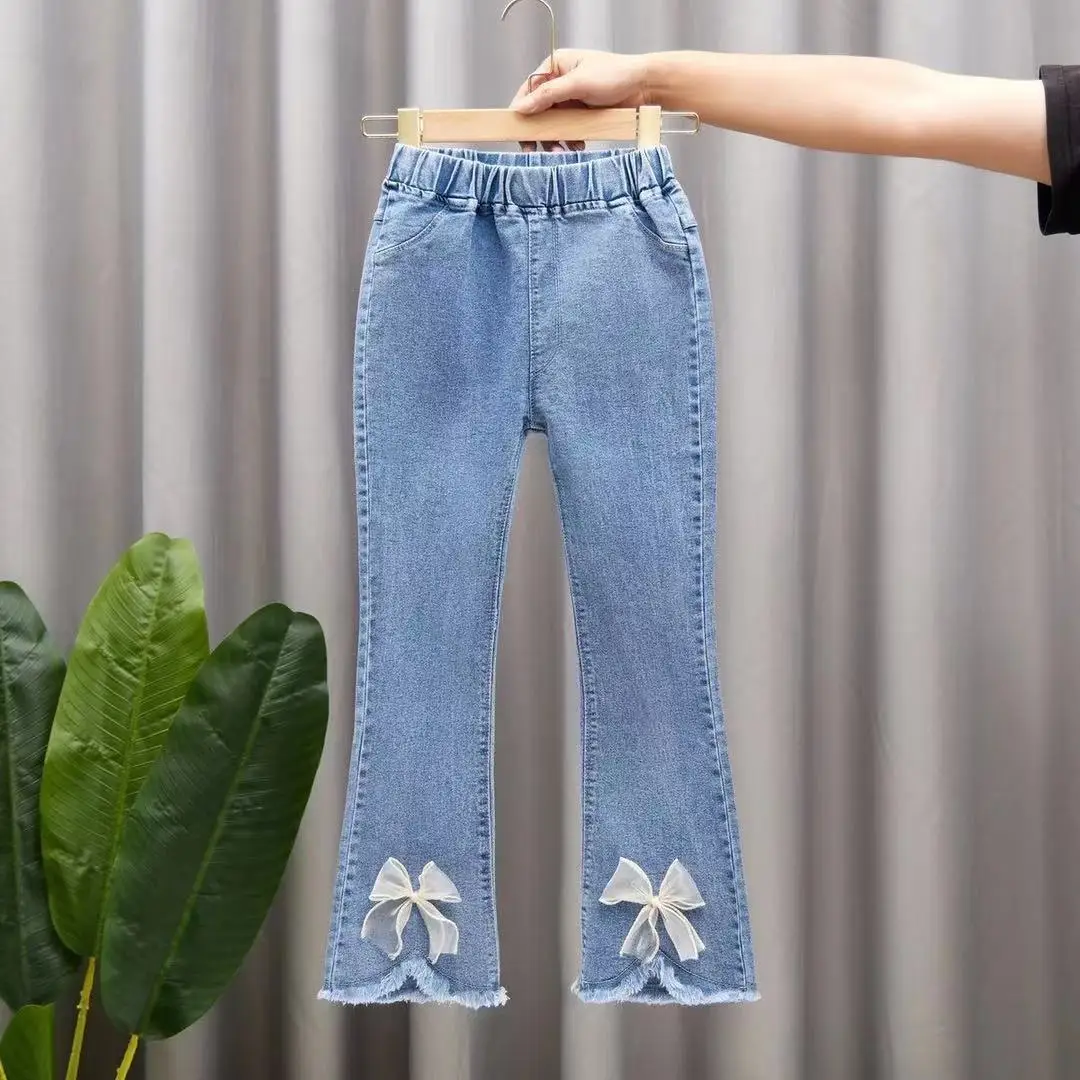 Baby Girls Fashion Denim Flare Pants Small Mid Children Korean Style Skinny Jeans Girl Spring Autumn All-match Denim Trousers
Baby Girls Fashion Denim Flare Pants Small Mid Children Korean Style Skinny Jeans Girl Spring Autumn All-match Denim Trousers