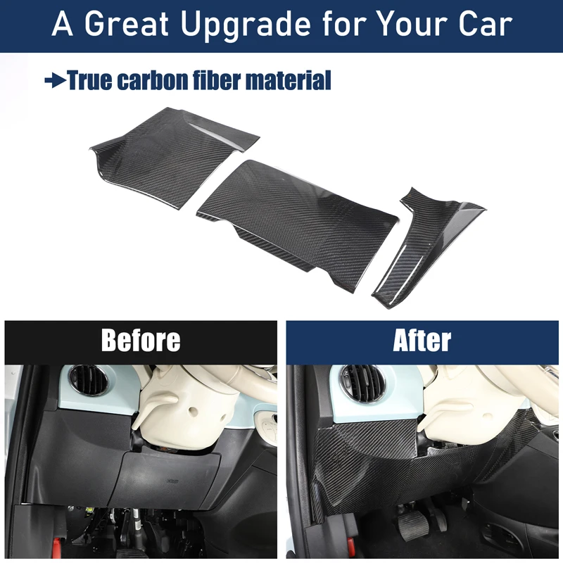 For Fiat 500 For Abarth 595 695 2007-2024 Real Carbon Fiber Car Cab Dashboard Lower Panel Decorative Cover Trim Car Accessories
For Fiat 500 For Abarth 595 695 2007-2024 Real Carbon Fiber Car Cab Dashboard Lower Panel Decorative Cover Trim Car Accessories