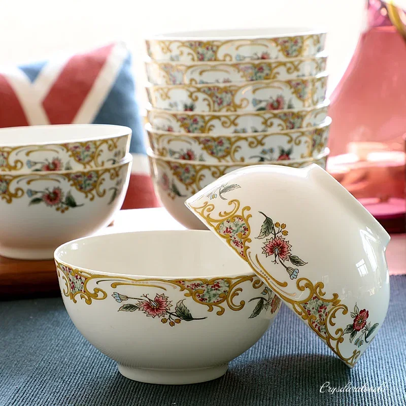 6pcs Set, 4.5inch, Bone China Sauce Bowl Dinner, Noble Golden Chinese Rice Bowl, Ceramic Bowls Kids, Small Korean Bowl, Kitchen 
6pcs Set, 4.5inch, Bone China Sauce Bowl Dinner, Noble Golden Chinese Rice Bowl, Ceramic Bowls Kids, Small Korean Bowl, Kitchen