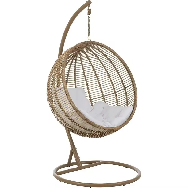 2026 Modern Round Frame Rattan Hanging Chair Indoor And Outdoor Garden Swing With Outdoor Furniture Hammock Design
2026 Modern Round Frame Rattan Hanging Chair Indoor And Outdoor Garden Swing With Outdoor Furniture Hammock Design