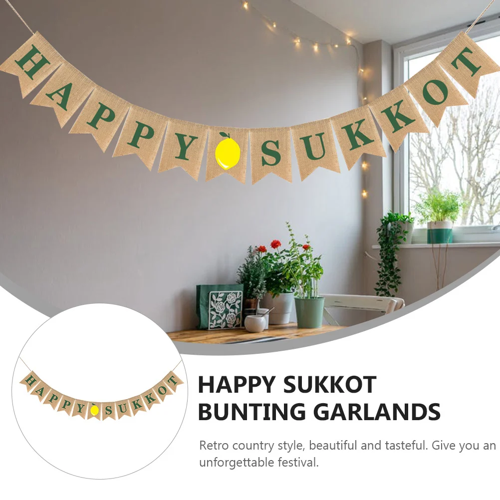 Retro Linen Flag Vintage Decor Banner Decorations Decorate Sukkah Banners Party Sukkos
Retro Linen Flag Vintage Decor Banner Decorations Decorate Sukkah Banners Party Sukkos