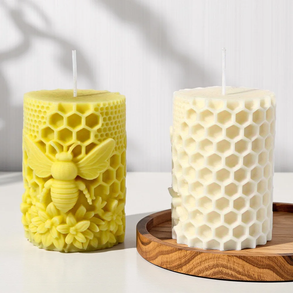 Силиконовая форма для 3D-свечей в виде сот, DIY, с тиснением пчел и цветов, цилиндрическая, для ароматических свечей, гипсовых изделий, декор
Силиконовая форма для 3D-свечей в виде сот, DIY, с тиснением пчел и цветов, цилиндрическая, для ароматических свечей, гипсовых изделий, декор