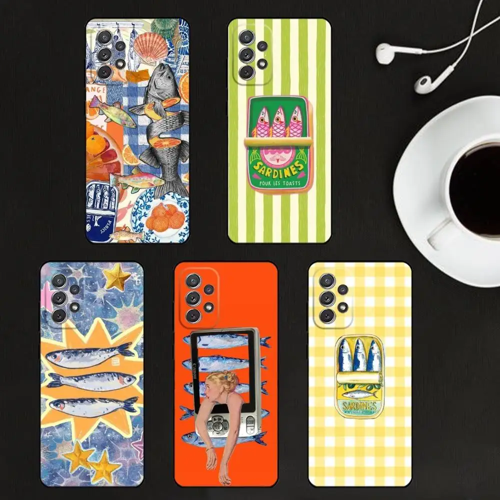 Funny Print Sardines Phone Case For Samsung S25,S24,S21,S22,S23,S30,Ultra,S20,Plus,Others Soft Black Cover
Funny Print Sardines Phone Case For Samsung S25,S24,S21,S22,S23,S30,Ultra,S20,Plus,Others Soft Black Cover