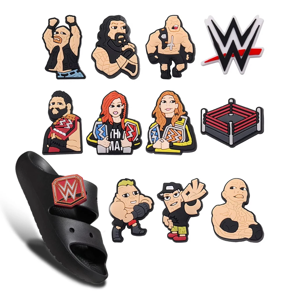 1-12PCS PVC Mix boxing Shoe Charms Cartoon Wrestle Garden Shoes Ornaments Wristbands Decorations Slipper Accessories Xmas Gifts
1-12PCS PVC Mix boxing Shoe Charms Cartoon Wrestle Garden Shoes Ornaments Wristbands Decorations Slipper Accessories Xmas Gifts