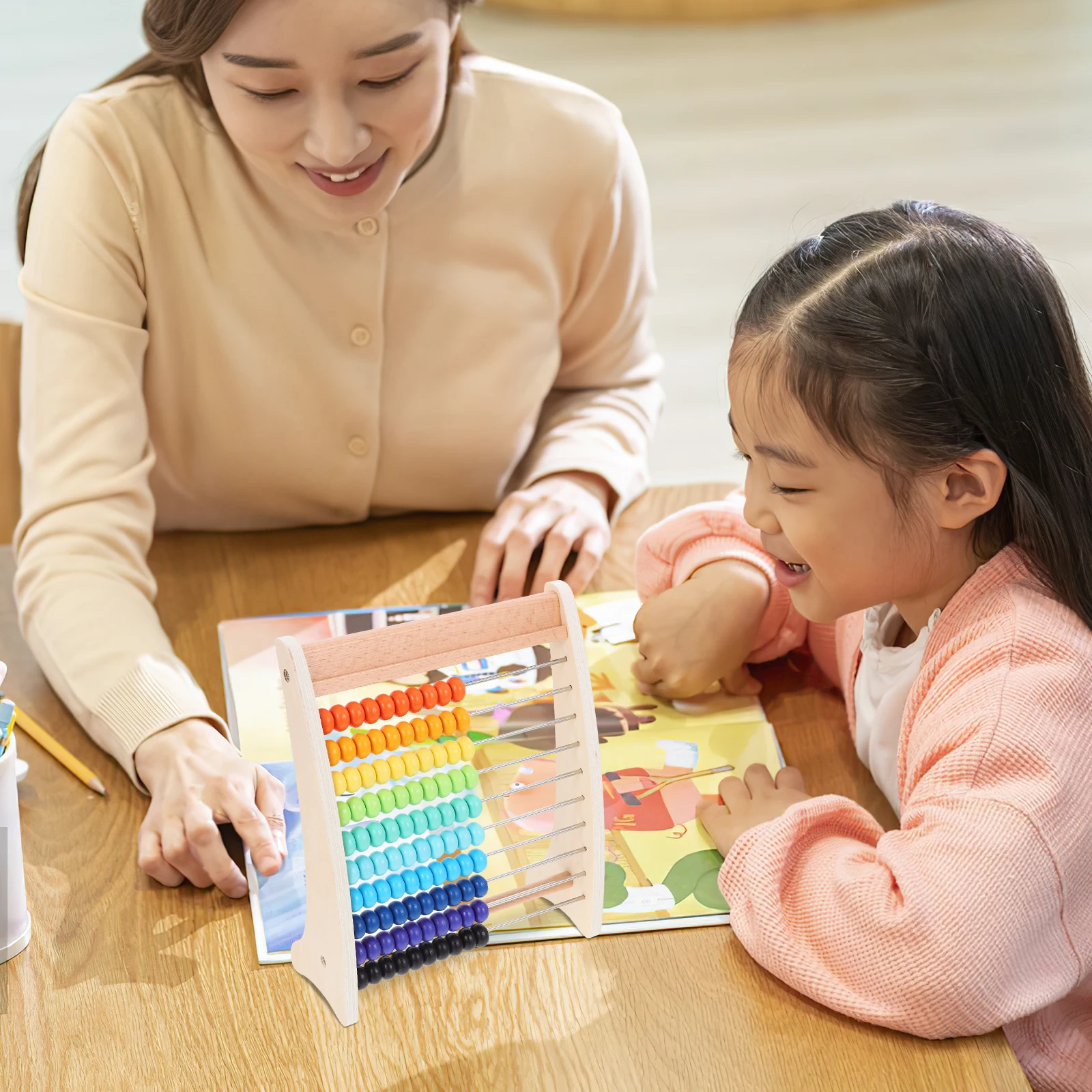 1 Set Wooden Calculation Abacus Beads Early Educational Colorful Arithmetic Math Learning Tool Brain Developing Game
1 Set Wooden Calculation Abacus Beads Early Educational Colorful Arithmetic Math Learning Tool Brain Developing Game