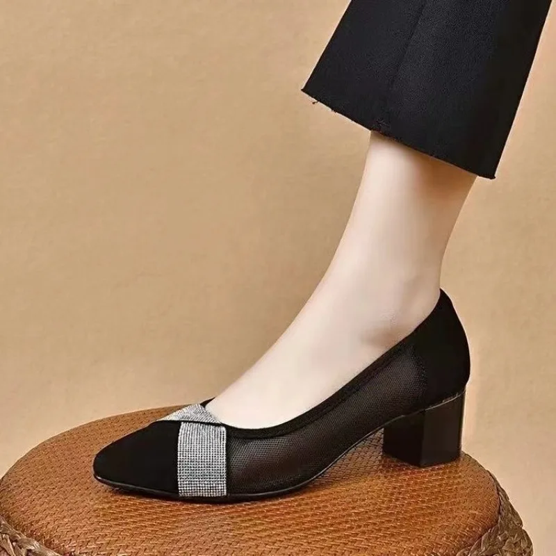 New Fashion Sexy Square Heel Pumps for Female Women Elegant Beige Comfort Summer Slip on High Heel Shoes Zapatos Mujer
New Fashion Sexy Square Heel Pumps for Female Women Elegant Beige Comfort Summer Slip on High Heel Shoes Zapatos Mujer
