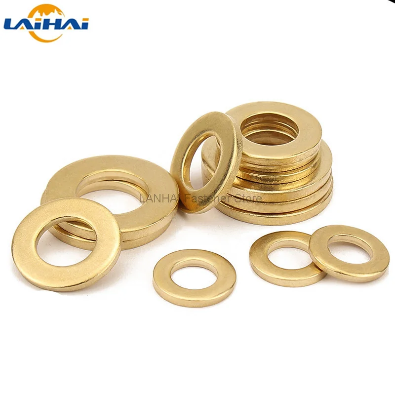 20/100pcs M2 M2.5 M3 M4 M5 M6 M8 M10 M12 GB97 DIN125 Solid Brass Copper Flat Washer Plain Gasket Pad High Quality
20/100pcs M2 M2.5 M3 M4 M5 M6 M8 M10 M12 GB97 DIN125 Solid Brass Copper Flat Washer Plain Gasket Pad High Quality