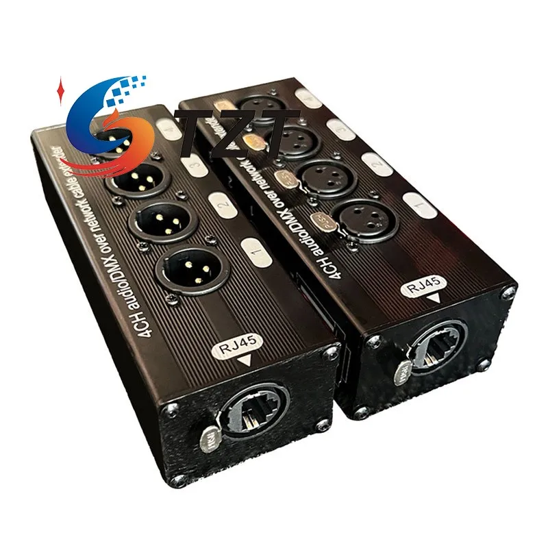 Пара TZT 4XLR-F + 4XLR-M удлинитель аудио/DMX через сетевой кабель 4-канальный удлинитель Ethernet-кабеля XLR, совместимый с DMX/AES/
Пара TZT 4XLR-F + 4XLR-M удлинитель аудио/DMX через сетевой кабель 4-канальный удлинитель Ethernet-кабеля XLR, совместимый с DMX/AES/