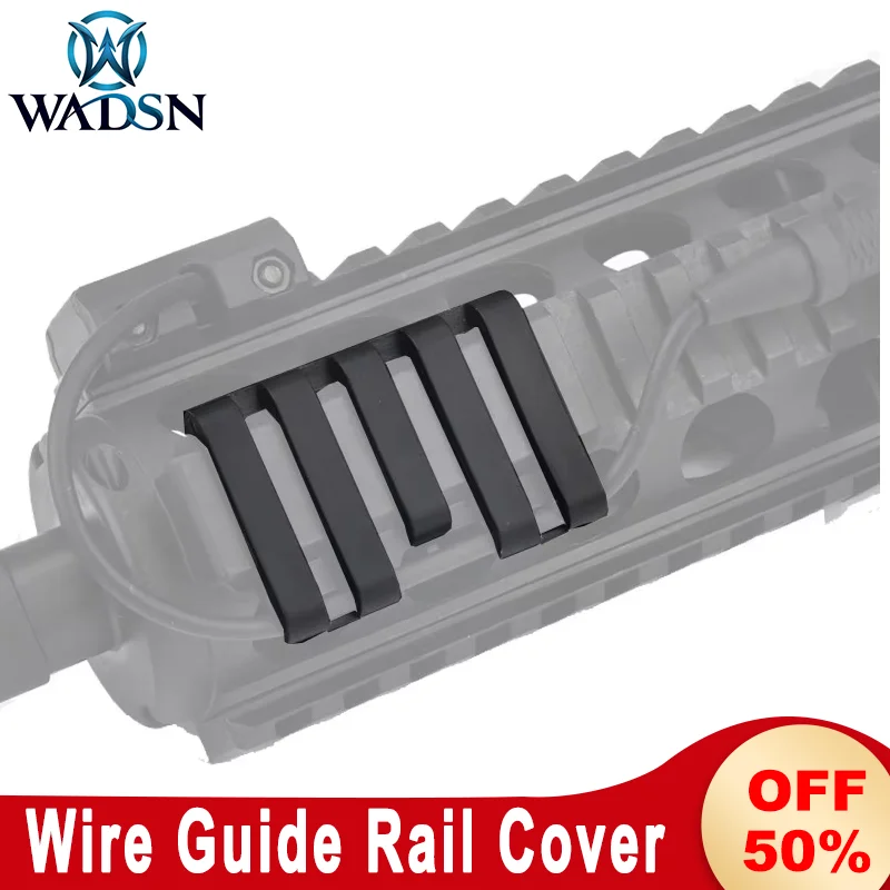 WADSN 5 slot 20mm Picatinny Rail Cover Tail Wire Guide PEQ-15 DBAL M300 M600 Pressure Switch Outdoor Hunting Rail Accessories
WADSN 5 slot 20mm Picatinny Rail Cover Tail Wire Guide PEQ-15 DBAL M300 M600 Pressure Switch Outdoor Hunting Rail Accessories