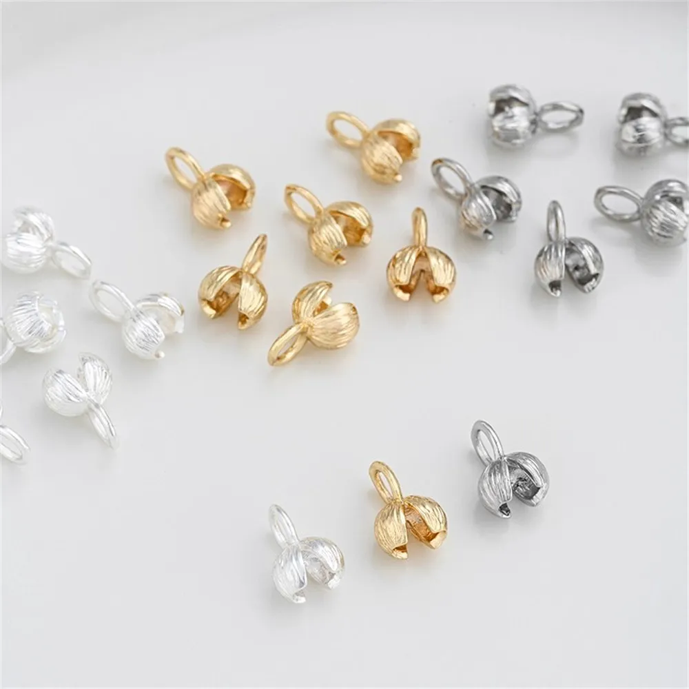 1pcs 14K Gold-plated Flower Bracket-shaped End Buckle, Handcrafted Diy Material Bracelet, Necklace Accessory, Connecting Clip
1pcs 14K Gold-plated Flower Bracket-shaped End Buckle, Handcrafted Diy Material Bracelet, Necklace Accessory, Connecting Clip