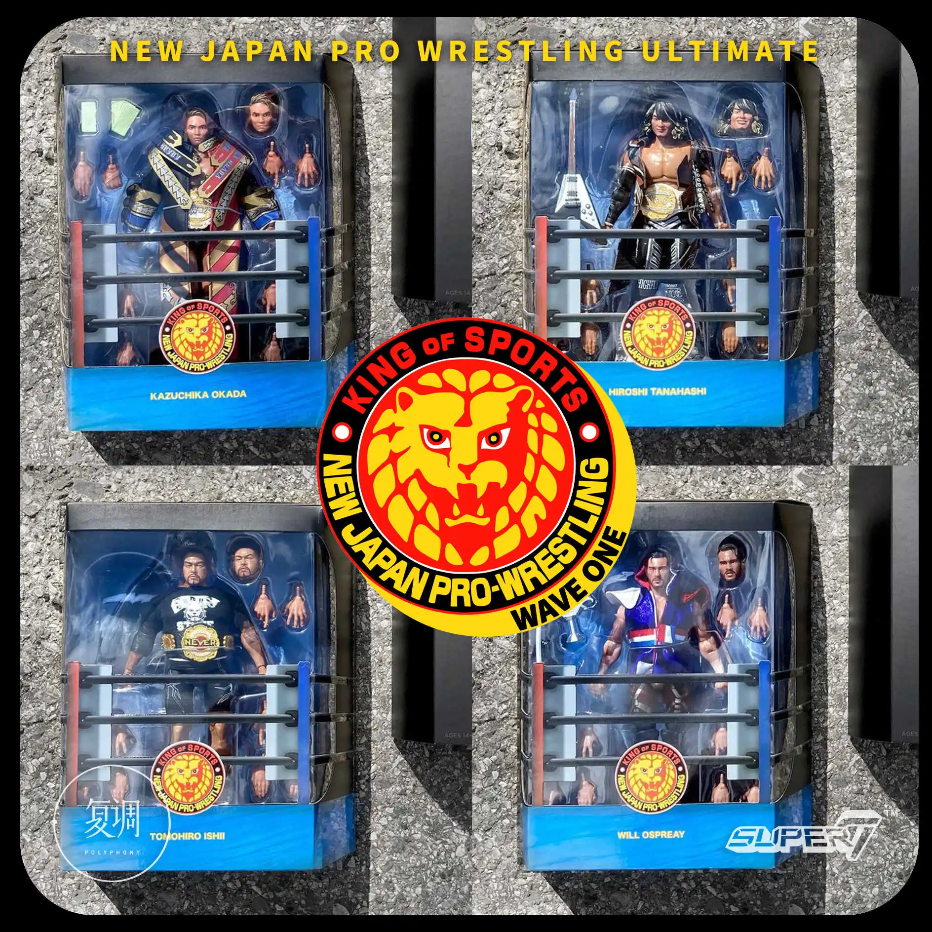 Super7 New Japan Pro Wrestling Bushi Hiromu Takahashi Tetsuya Naito Series 2 NJPW Ultimate Edition 7 Inches
Super7 New Japan Pro Wrestling Bushi Hiromu Takahashi Tetsuya Naito Series 2 NJPW Ultimate Edition 7 Inches