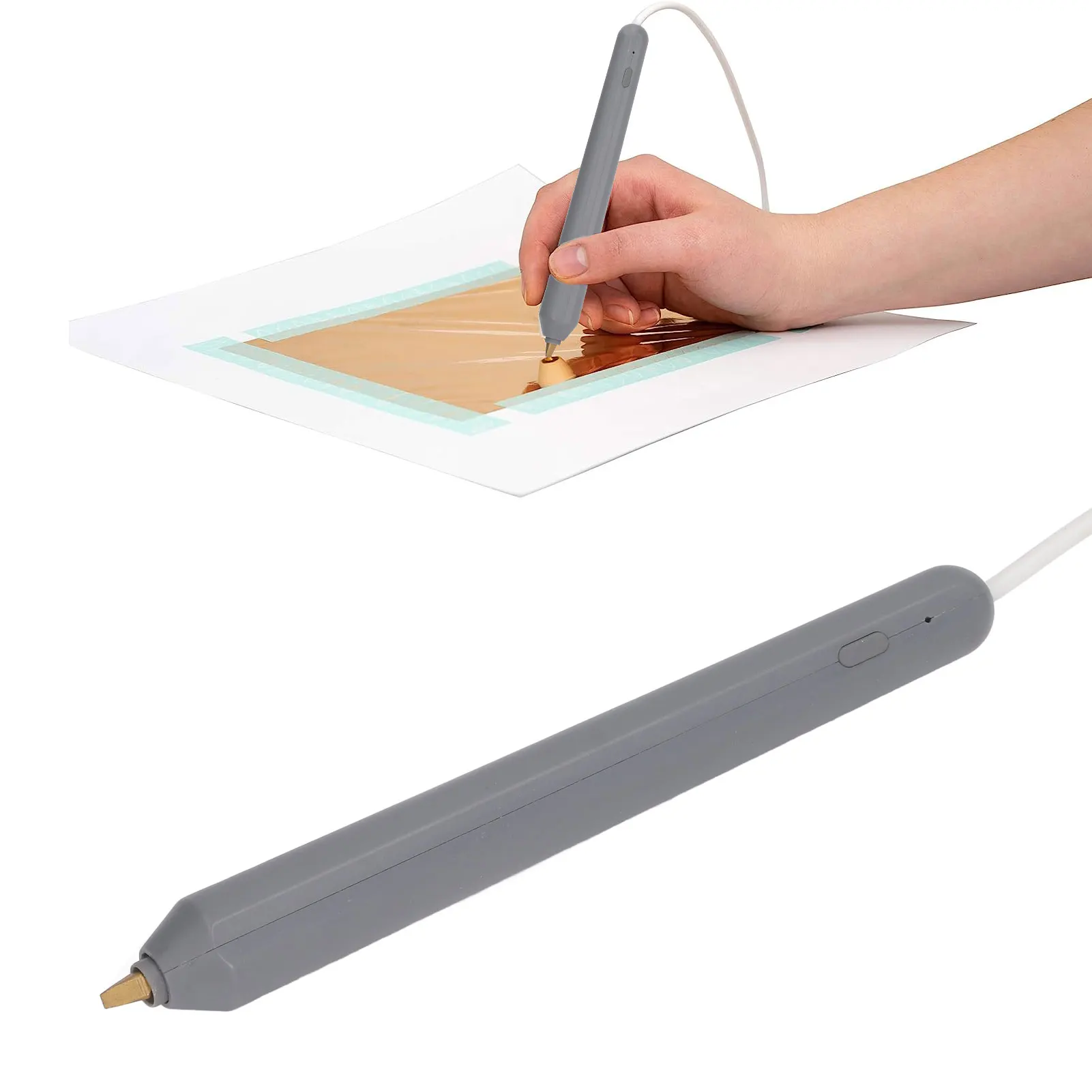 Hot Foil Pen USB Heat Foil Stamping Embossing Pen ABS Crafting Tool for Drawing Writing Foil Embossing Pen
Hot Foil Pen USB Heat Foil Stamping Embossing Pen ABS Crafting Tool for Drawing Writing Foil Embossing Pen