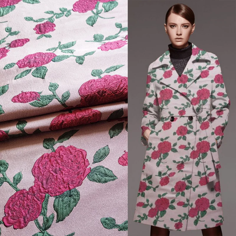 Jacquard Damask Fabric Yarn-dyed Rose Handmade Bag Sofa Fabric Fashion Clothing Fabrics Per Meter
Jacquard Damask Fabric Yarn-dyed Rose Handmade Bag Sofa Fabric Fashion Clothing Fabrics Per Meter
