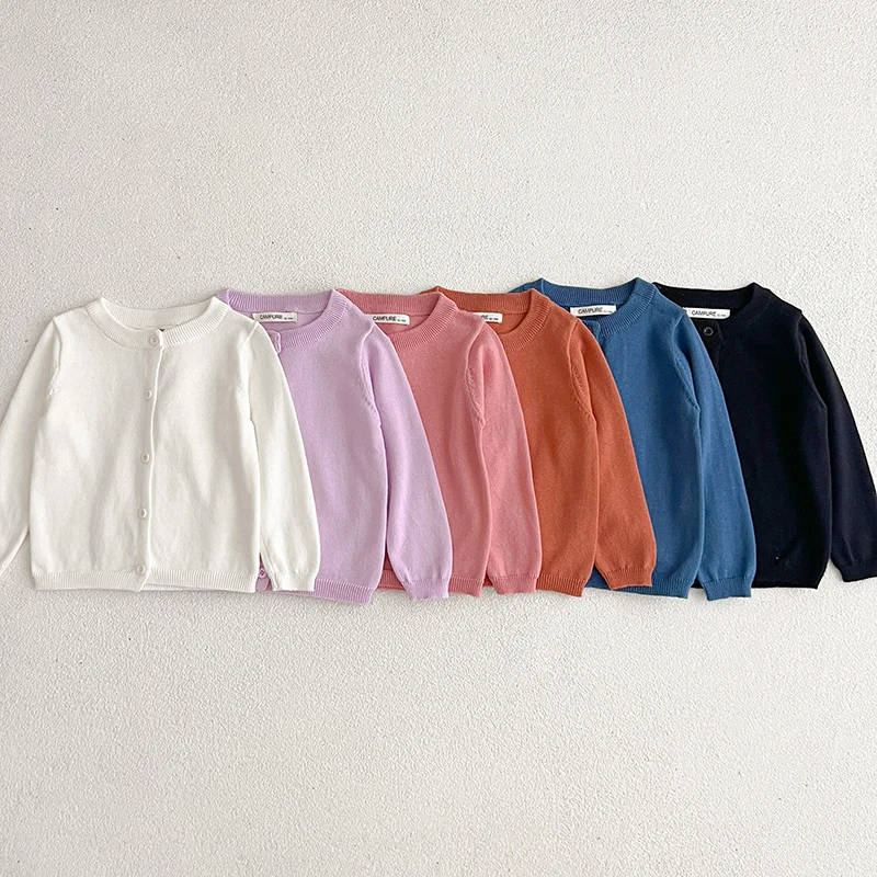 Spring Autumn Baby Boys Girls Cardigan Sweaters Kids Girls Solid Cotton Sweater Jacket Boys Children Knitted Kids Sweaters 1-7Y
Spring Autumn Baby Boys Girls Cardigan Sweaters Kids Girls Solid Cotton Sweater Jacket Boys Children Knitted Kids Sweaters 1-7Y
