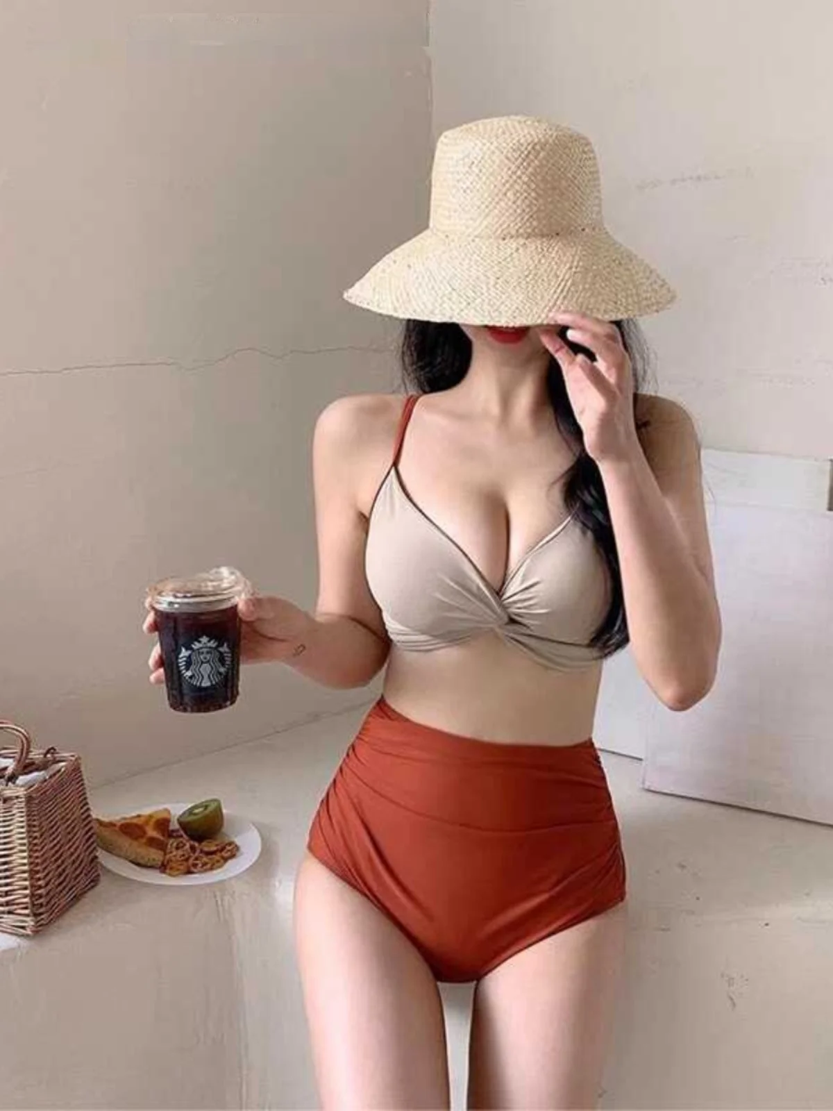 Sexy Bikini Swimwear Women's High Waist Steel Support Large Chest Tee-Point Thermal Spring Bathing New 2025 V-ne Polyeste...
Sexy Bikini Swimwear Women's High Waist Steel Support Large Chest Tee-Point Thermal Spring Bathing New 2025 V-ne Polyeste...