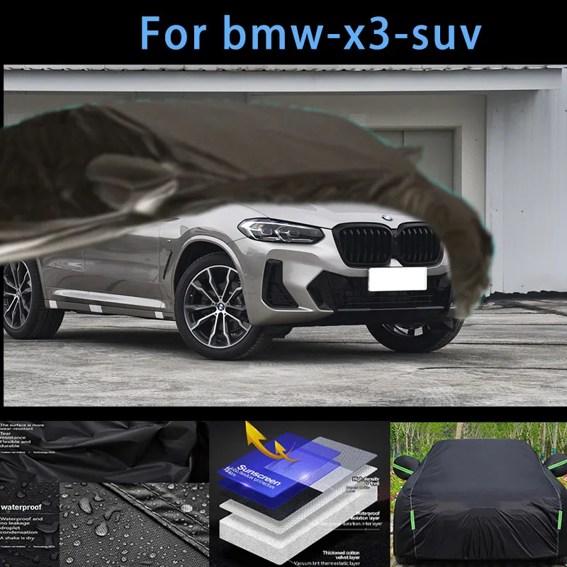 For bmw-x3-suv Outdoor Protection Full Car Covers Snow Cover Sunshade Waterproof Dustproof Exterior Car accessories
For bmw-x3-suv Outdoor Protection Full Car Covers Snow Cover Sunshade Waterproof Dustproof Exterior Car accessories