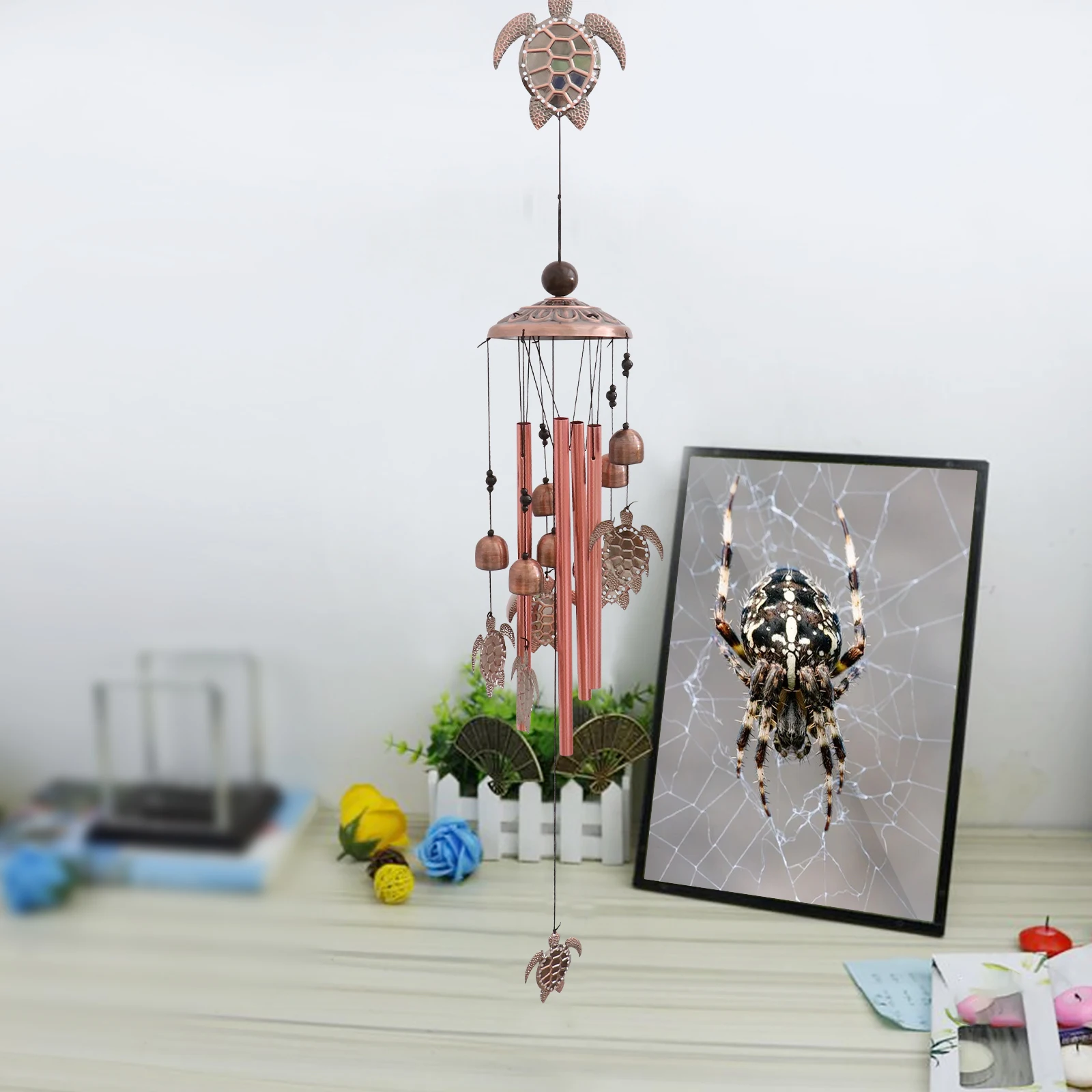 1pc Metal Wind Chime Premium Durable Hanging Ornament Turtle Design For Garden Outdoor Decorative Use Wind Bell Decorative
1pc Metal Wind Chime Premium Durable Hanging Ornament Turtle Design For Garden Outdoor Decorative Use Wind Bell Decorative