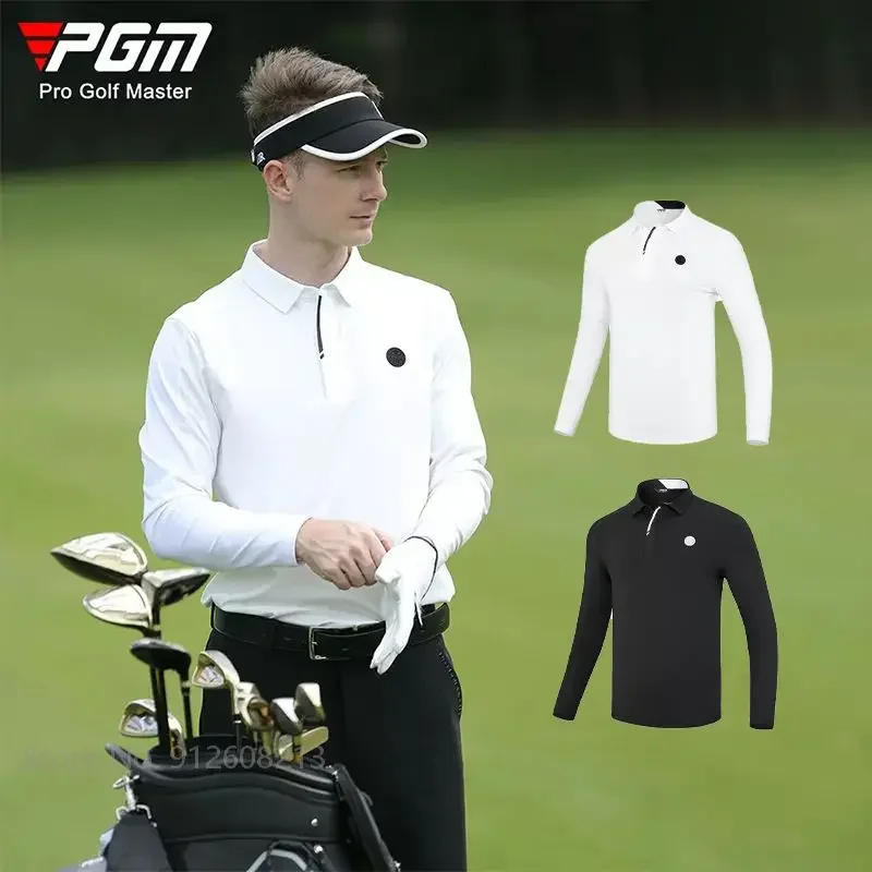 PGM Male Long-Sleeved Golf Clothing Men Sports Polo Shirt Windproof Golf T-shirts Elastic Soft Tops Casual Training Jersey M-XXL
PGM Male Long-Sleeved Golf Clothing Men Sports Polo Shirt Windproof Golf T-shirts Elastic Soft Tops Casual Training Jersey M-XXL