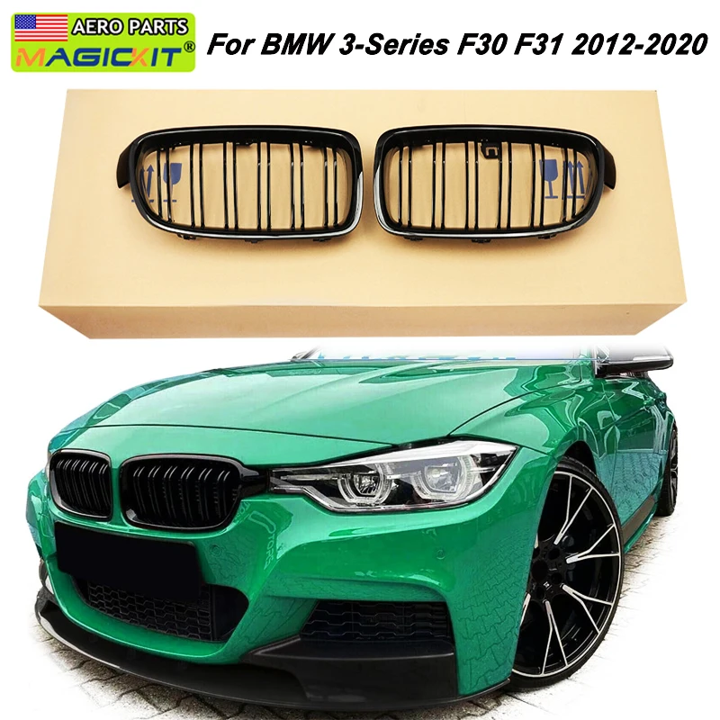 Magickit Kidney Grills For BMW 3 Series F30 F31 F35 320i 325i 328i 2013 2014 2015-2019 Double Slat Racing Grills Car Accessories
Magickit Kidney Grills For BMW 3 Series F30 F31 F35 320i 325i 328i 2013 2014 2015-2019 Double Slat Racing Grills Car Accessories