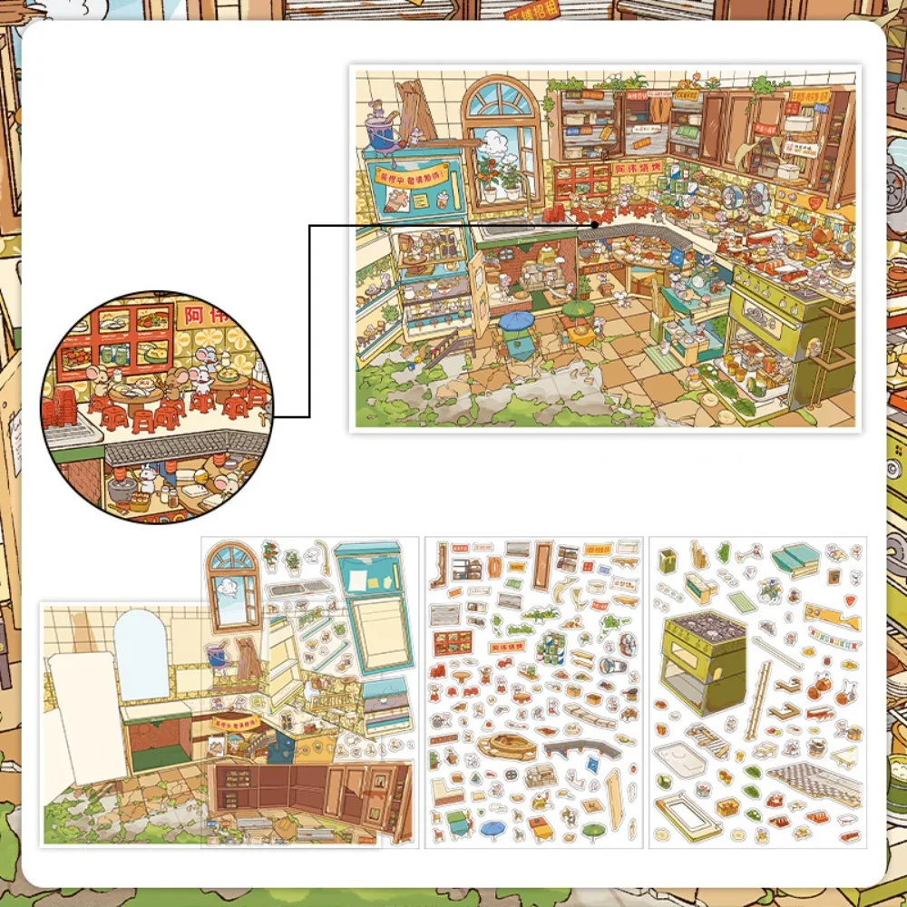 Набор миниатюрных ландшафтных наклеек Food Street Series: 3D-стикеры из ПЭТ для творчества, снятия стресса, мультяшные миниатюрные сцены, коллаж, подарок
Набор миниатюрных ландшафтных наклеек Food Street Series: 3D-стикеры из ПЭТ для творчества, снятия стресса, мультяшные миниатюрные сцены, коллаж, подарок