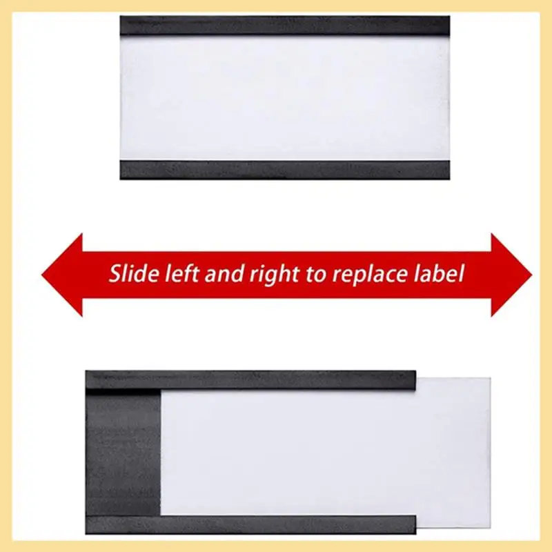 GOOD-100Pcs Magnetic Label Holders With Magnetic Data Card Holders With Clear Plastic Protectors For Metal Shelf (1 X 2Inch)
GOOD-100Pcs Magnetic Label Holders With Magnetic Data Card Holders With Clear Plastic Protectors For Metal Shelf (1 X 2Inch)