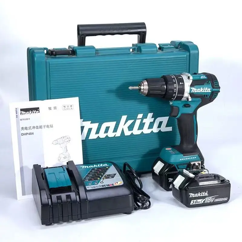 Makita DDF487 18V Cordless Brushless Electric Drill Driver Compact High Torque LXT Electric Variable Speed Brushless Motor Too.
Makita DDF487 18V Cordless Brushless Electric Drill Driver Compact High Torque LXT Electric Variable Speed Brushless Motor Too.