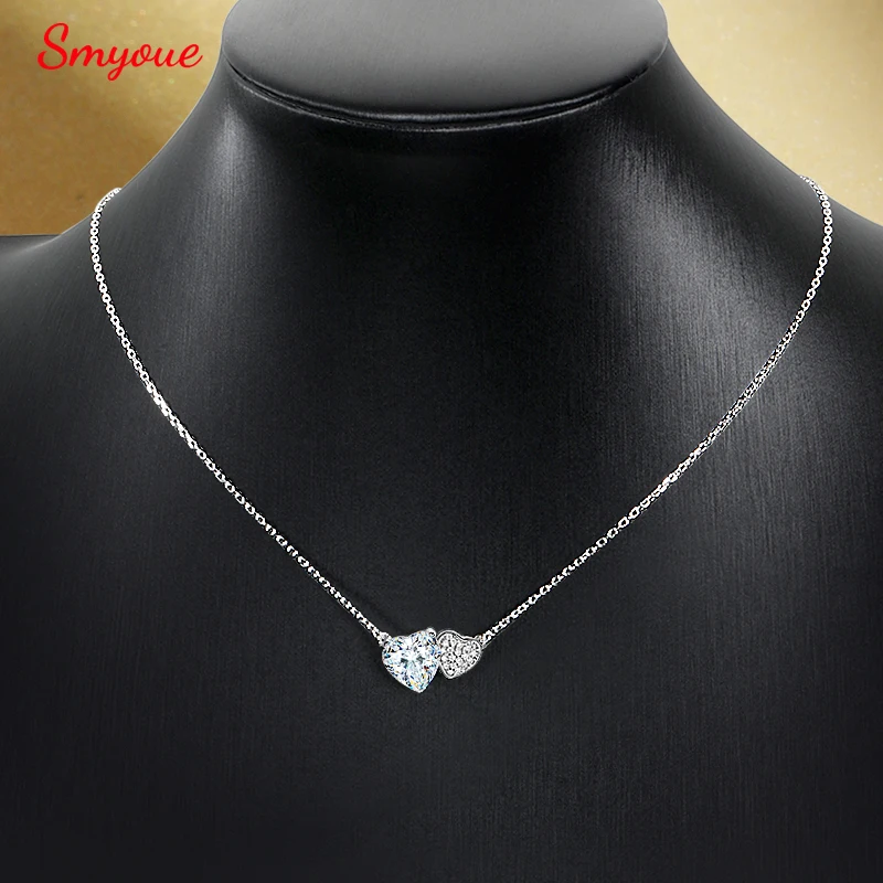 Smyoue Certified 8mm 2CT Heart Cut Full Moissanite Necklace for Women Neck Chain S925 Sterling Silver Female Wedding Jewelry
Smyoue Certified 8mm 2CT Heart Cut Full Moissanite Necklace for Women Neck Chain S925 Sterling Silver Female Wedding Jewelry