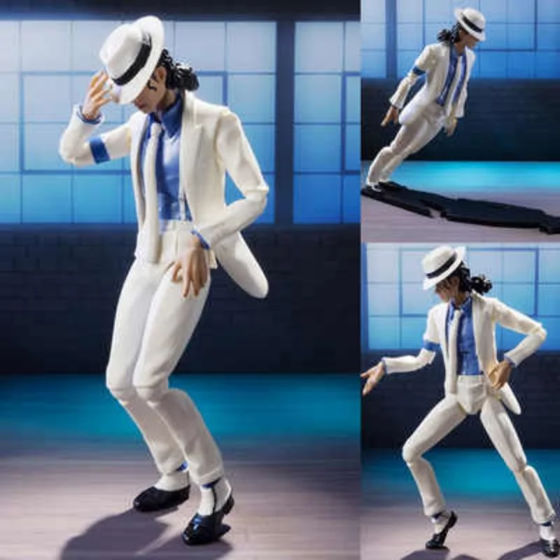 In Stock 15cm Michael-Jackson Smooth Criminal White Suit Moonwalk Anime Figures Periphery Desktop Ornament Collection Gift
In Stock 15cm Michael-Jackson Smooth Criminal White Suit Moonwalk Anime Figures Periphery Desktop Ornament Collection Gift