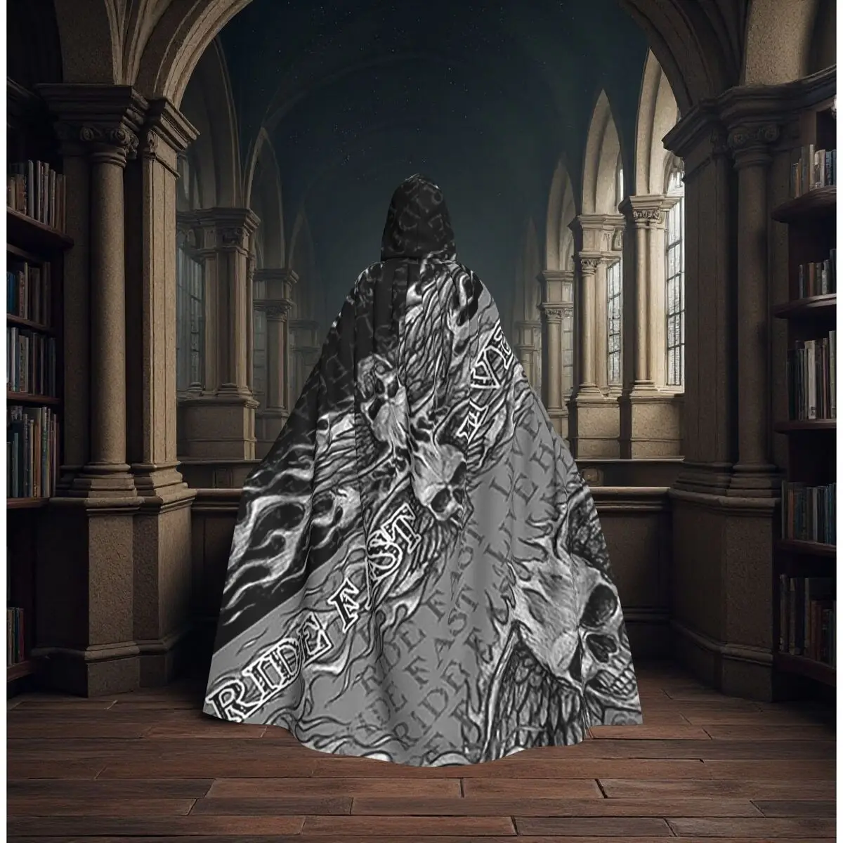 Skull Skeleton Paisley Pattern Long Hooded Cloak Witch Medieval Costume Cosplay Cape HalloweenCoat Adult Unisex
Skull Skeleton Paisley Pattern Long Hooded Cloak Witch Medieval Costume Cosplay Cape HalloweenCoat Adult Unisex