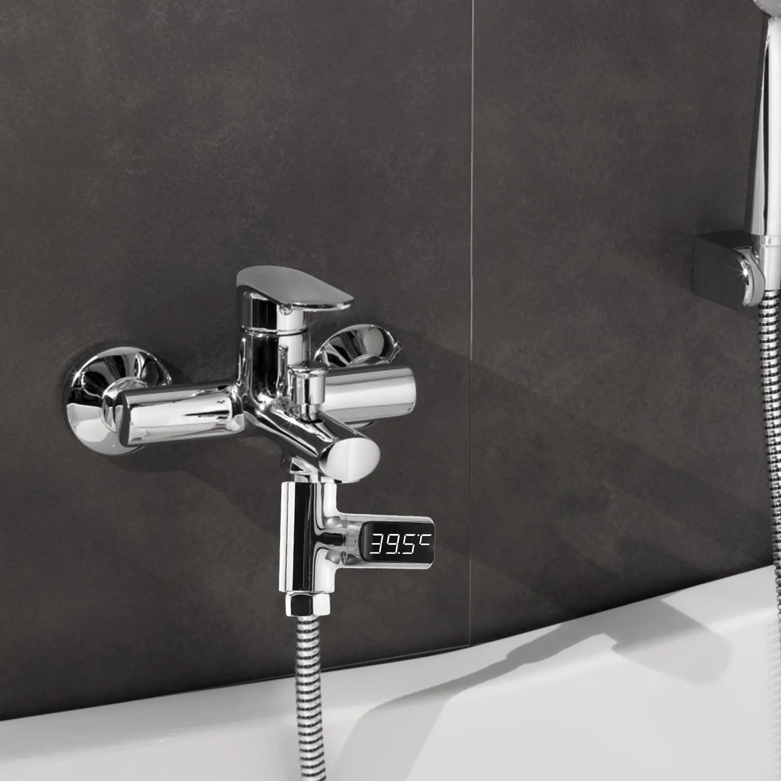 Светодиодный цифровой термометр для душа, серебристый, точный монитор температуры воды в реальном времени, с вращающимся на 360 градусов экраном, гидро.
Светодиодный цифровой термометр для душа, серебристый, точный монитор температуры воды в реальном времени, с вращающимся на 360 градусов экраном, гидро.