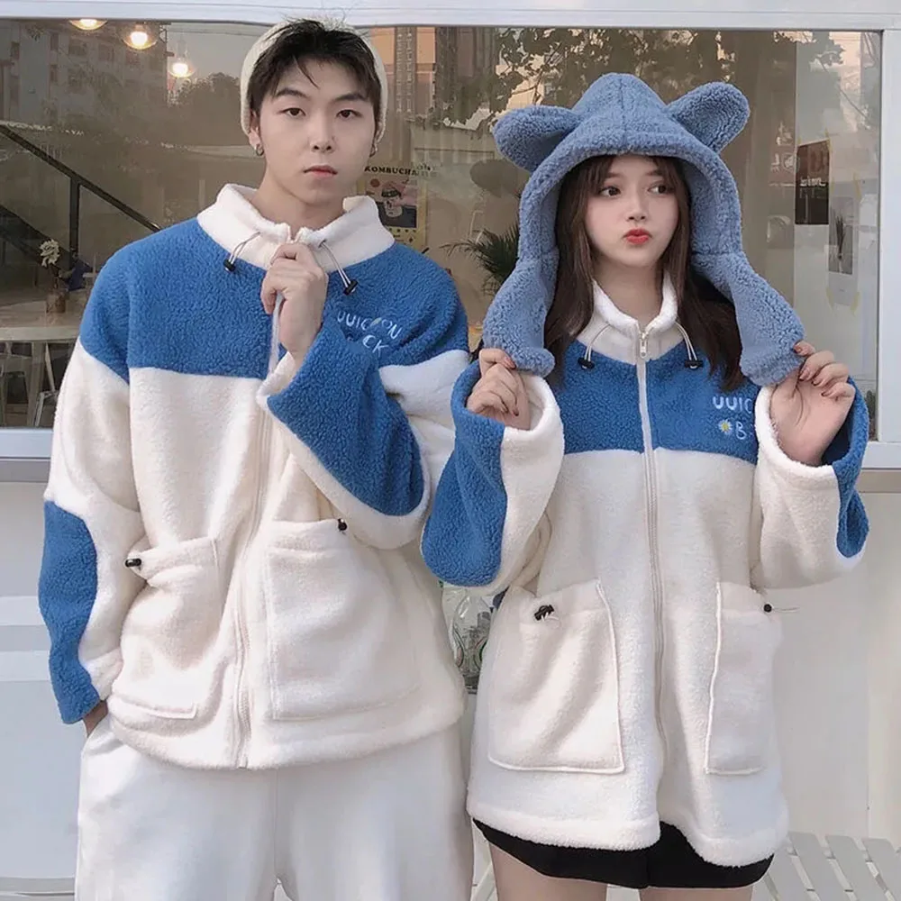 Женские лоскутные толстовки с капюшоном в полоску, свободные пальто для пар, повседневные топы, пуловеры, корейская версия, стильные модные флисовые толстовки
Женские лоскутные толстовки с капюшоном в полоску, свободные пальто для пар, повседневные топы, пуловеры, корейская версия, стильные модные флисовые толстовки